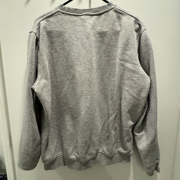 Herschel supply crew neck sweater unisex medium with a small pink stain by label - Picture 3 of 4